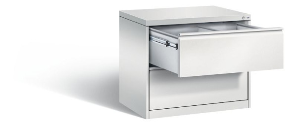 C+P Hängeregistraturschrank Acurado, H733xB787xT590mm, Farbe: Lichtgrau, Griffleiste, 12912-312 S10001