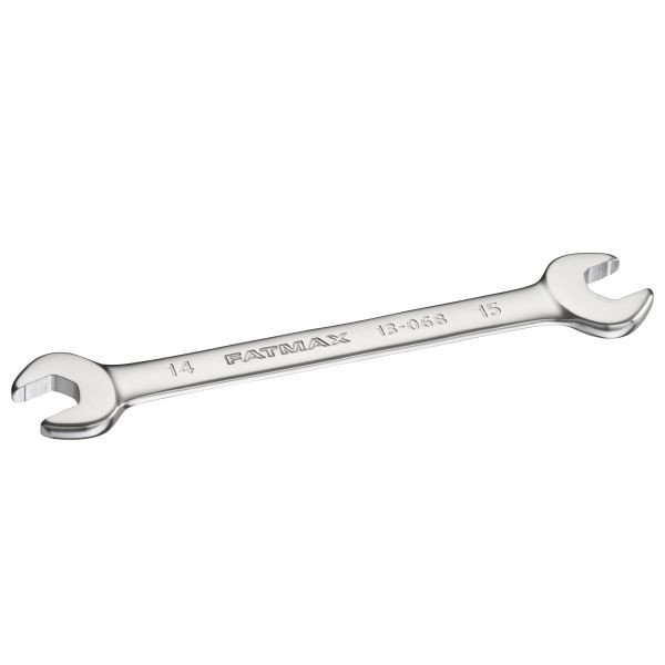 Stanley FATMAX Doppelmaulschlüssel 14x15mm, 15° gekröpft, mit Anti-Rutsch Design, FMMT13068-0