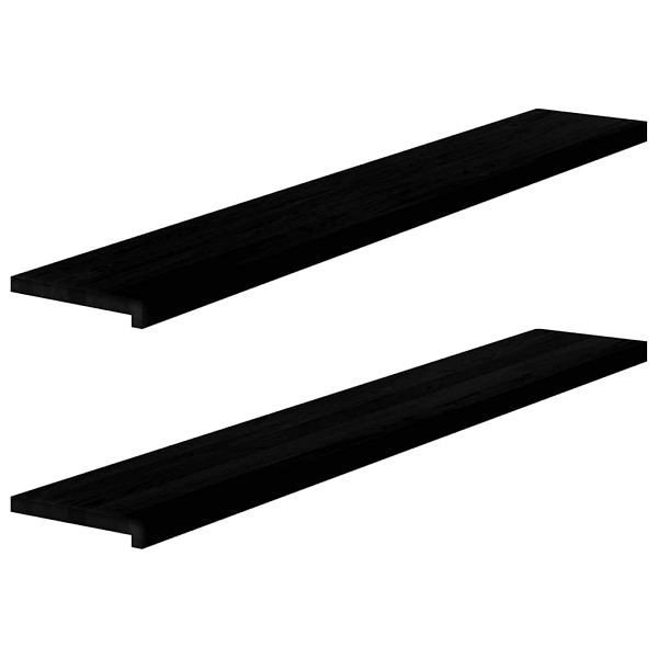 vidaXL Fensterbänke 2 Stk. Dunkelbraun 160x30x2 cm Massivholz Eiche, 4009196