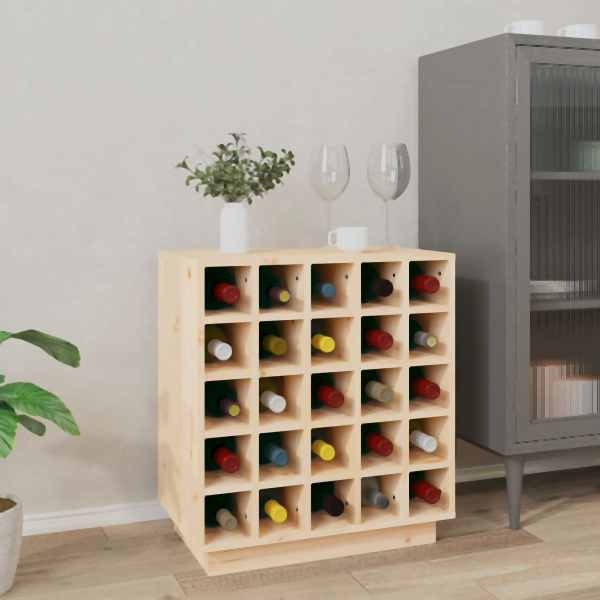 vidaXL Weinregal 55,5x34x61 cm Massivholz Kiefer, 821527
