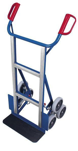 VARIOfit Gerätekarre mit 2 dreiarmigen Radsternen, Außenmaße: 640 x 525 x 1.155 mm, RAL 5010 enzianblau, sk-1157