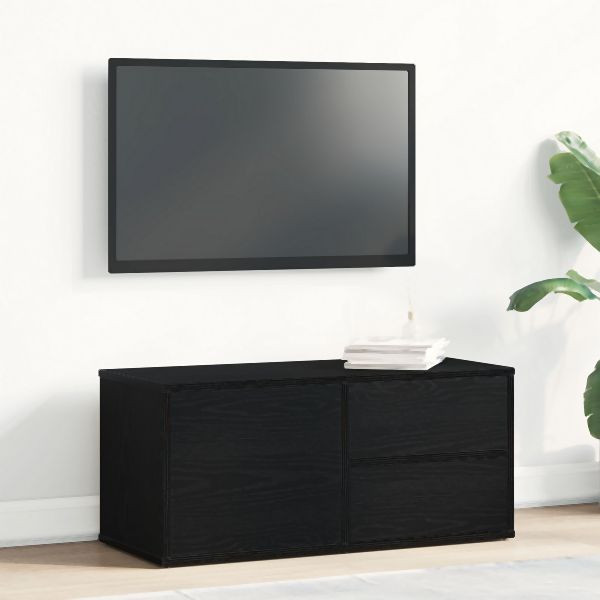 vidaXL TV-Schränkchen Artisan aus Eiche 80 x 34 x 35,5 cm, aus Holzwerkstoff, 862483