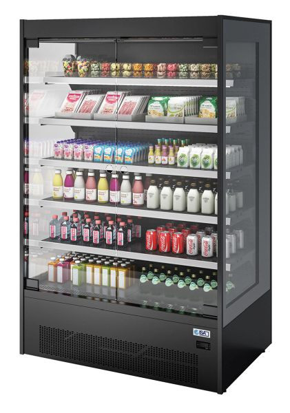ISA Wandkühlregal GALAXY TN 940 SGD, für Take-Away Kühlprodukte und Getränkekühlung, steckerfertig, Umluftkühlung, 4538051205094
