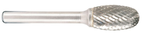 Projahn Hartmetallfräser Form E Oval / Tropfen d1 12.7 mm, Schaft-Durchmesser 6.0 mm Kreuzverzahnung, 700566127