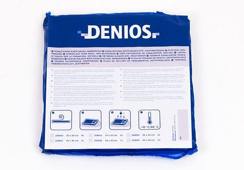 DENIOS Einweg-Abdichtmatten aus Mineralstoffen, 200 x 200 mm, VE: 8 Stück, 259654