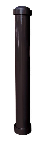 Schake Stilpoller Typ 497B ortsfest, zum Einbetonieren, Ø 108mm, mit, mit Zierringen, RAL 7016, mit 1 Öse, 497B+1