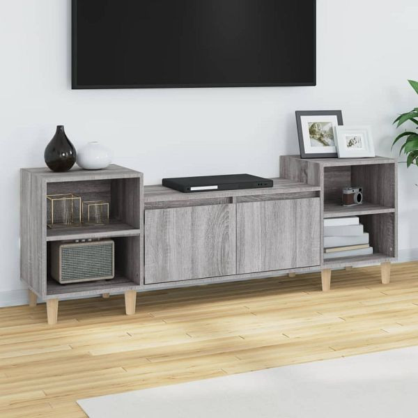 vidaXL TV-Schrank Grau Sonoma 160x35x55 cm Holzwerkstoff, 821194