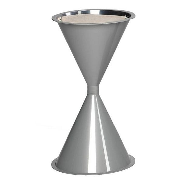 Stein HGS Standascher -Cubo Kemen-, silber, Ohne Schutzdach/420x722mm, 20051