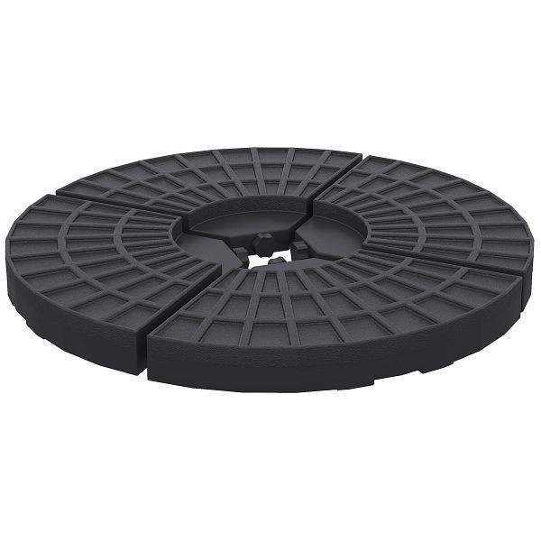 Outsunny Schirmgewicht, Schirmfuß, 4 Teile, befüllbar, für 52 kg Wasser oder 68 kg Sand, 48 x 48 x 8 cm, 84D-061