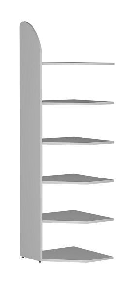 Kerkmann Eckfeld DANTE 2250 mm 6 Eckböden, lichtgrau, 50982411