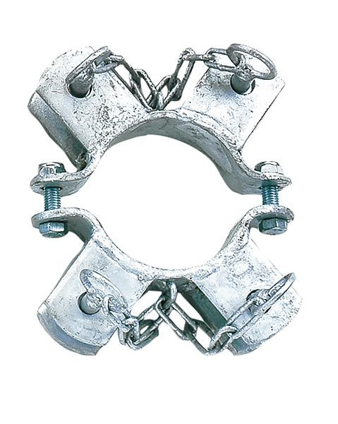 Growi Montageschelle für Pfosten Ø 102 mm, Halter vierfach, 19900970