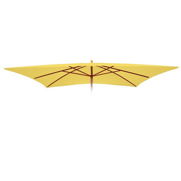 Mendler Ersatz-Bezug für Sonnenschirm Florida, Sonnenschirmbezug Ersatzbezug, 3x4m Polyester, gelb, 97752