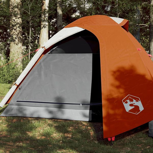 vidaXL Kuppel-Campingzelt 3 Personen Orange Wasserdicht, 94333