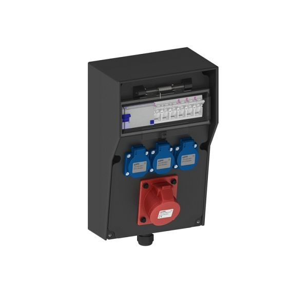 TolleTour Répartiteur Distributeur De Courant Pour Chantier 3 X CEE 400v 32a 55453600