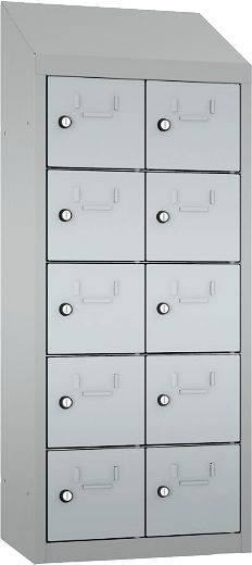 Eurobox Schließfach/Kantinenschrank, hängend, 2 Abteile, 10 Fächer, 0905-024205