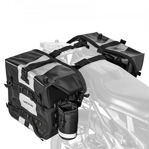 VEVOR Motorradtaschen 28L x 2, wasserfest, Schwarz, mit abnehmbarer Innentasche, für Motorradgepäck und Outdoor Sport., MABSCBL56L005LVHK001V0