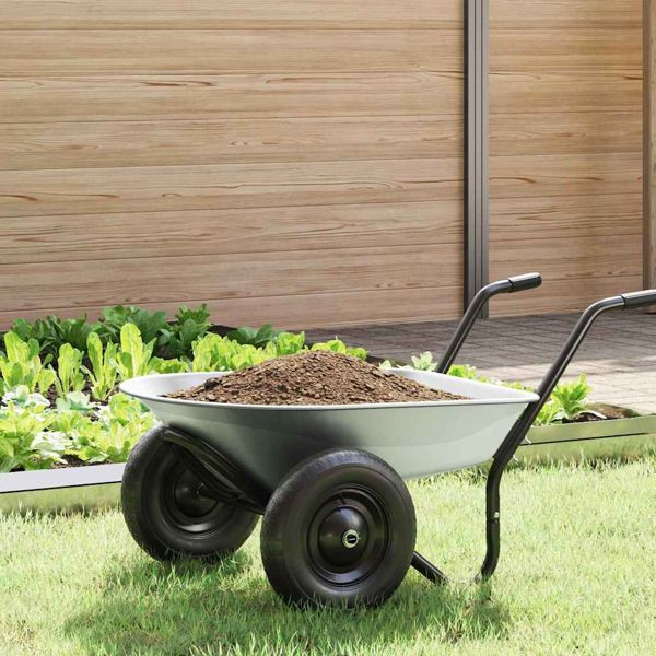 vidaXL Ersatzschaufel für Schubkarre Silber 90 x 63 x 28 cm Stahl, 42007977