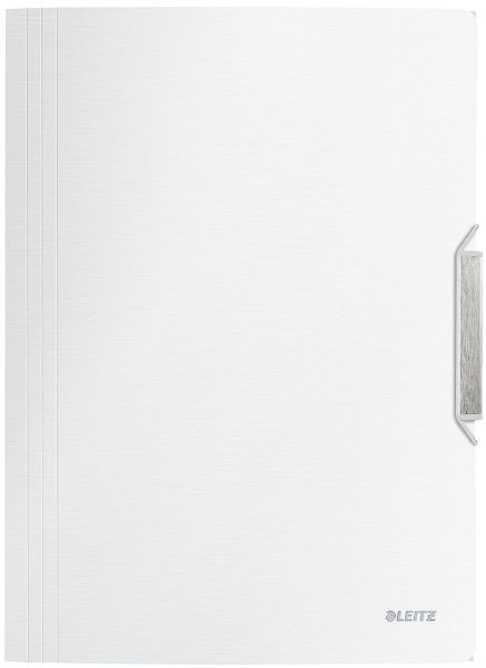 LEITZ 3977 Eckspannermappe Style, A4, PP, arktis weiß, 3977-00-04
