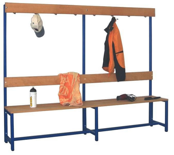 Pavoy Garderobensitzbank 2000 mm, einseitig, PVC-Leisten, 57578-200-000-905