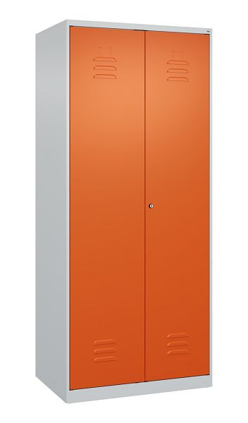 C+P Umkleidespind Classic PLUS, Doppel-Spind, 2 Abteile, 1850x800x500mm, 7035/2004, Zylinderschloss, 080002-22P S10031