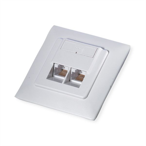 ROLINE Kategorie 6 (Class E) Dose, ungeschirmt, Unterputz, elfenbein, 25.16.8500