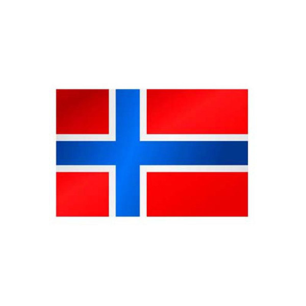 Stein HGS Länderflagge Norwegen, 400 x 150 cm (Hochformat), mit Kunststoff-Karabiner, FlagTop 110 g/m², für Fahnenmasten ab 8 m, mit Hohlsaum für Ø 4 cm Ausleger, 27340