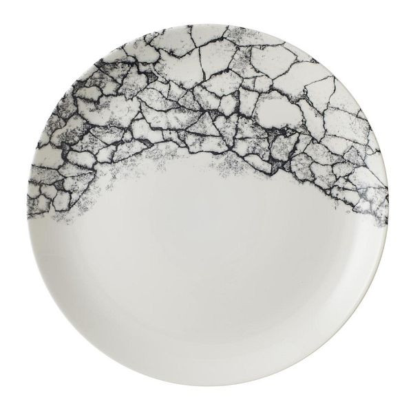 Churchill Kintsugi Accents Quartz Black Evolve Coupe-Teller, 286 mm, (12 Stück), CU664
