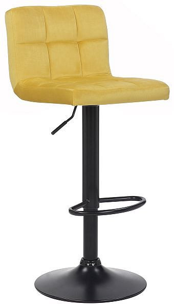 CLP Barhocker Feni Samt, gelb, 315729, 4251756432553