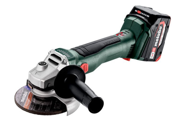 metabo Akku-Winkelschleifer W 18 L BL 9-125 metaBOX 165 L, inkl. 2 Akkus und Ladegerät, 602374510