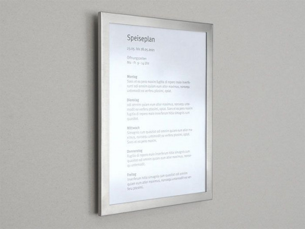 Luno Wandschild margo DIN A4 Hochformat mit Wechselrahmen, 201014