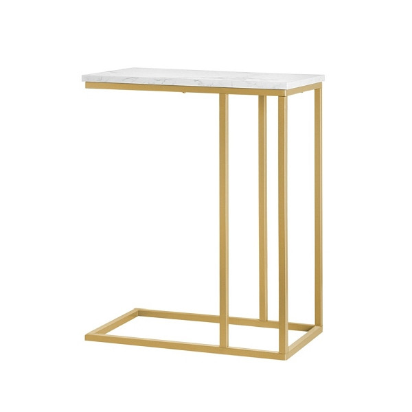 SoBuy Couchtisch Gold 48 x 61 x 30 cm, Vintage, FBT87-G