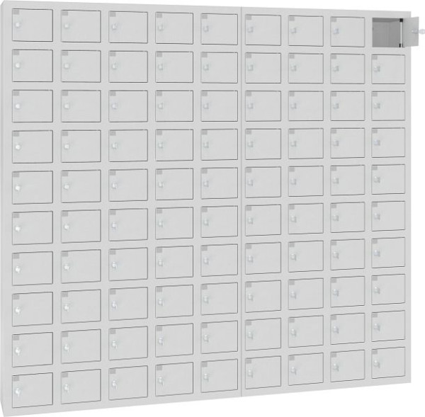 Eurobox Wertfachschrank / Schließfach, 9 Abteile, 90 Fächer, 0500-021910