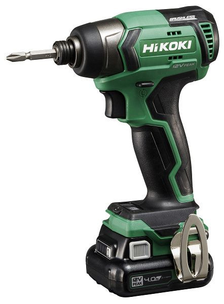 HiKOKI 12V Peak Akku Schlagschrauber (Brushless), 2 x 4.0Ah, 135Nm, WH12DD (4.0) (HSC II), WH12DDWHZ