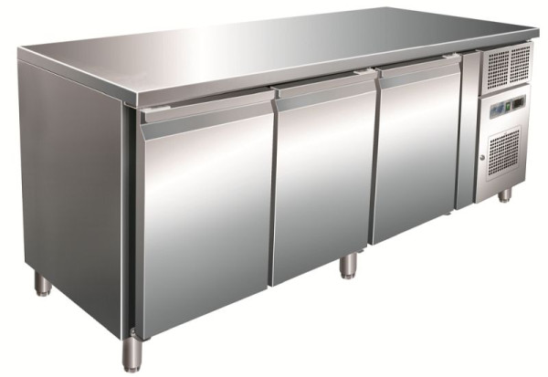 KBS Kühltisch KT 310, CNS mit 3 Türen (GN 1/1), Außenmaterial: CNS, 343311
