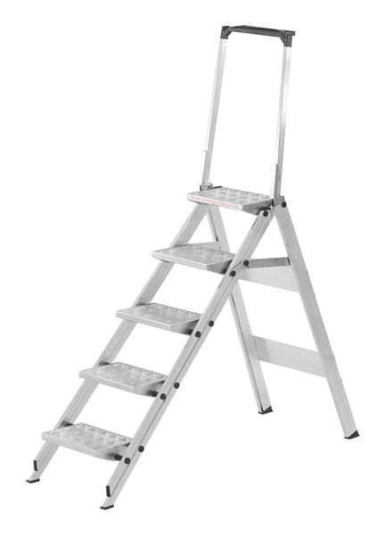 HYMER Sicherheitstreppe mit Bügel, 5 Stufen, Standhöhe 1,15 m, 606305