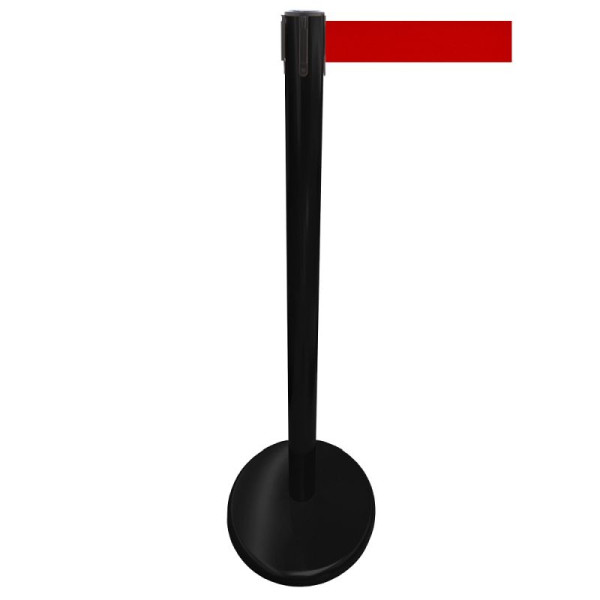 Stein HGS Personenleitsystem -P-Line Future-, Metall/ schwarz, rot, mit Gurtendstück (Standard), Gurtlänge: 4 m, 15699-0102