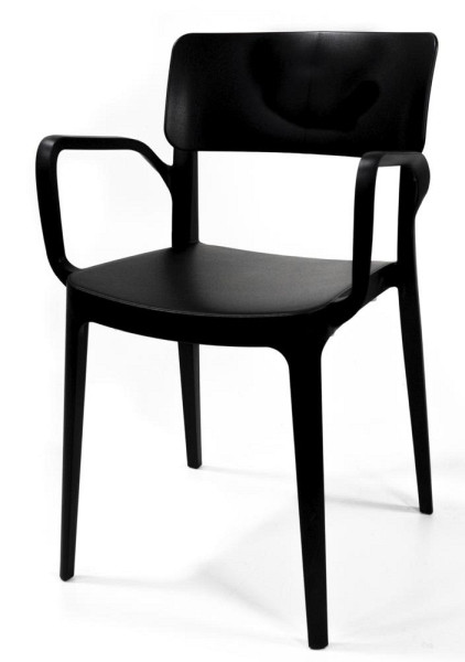 Deskin Stapelstuhl PLANA DV, Dekor: Schwarz, BxHxT: 540 x 820 x 500 mm, 348701