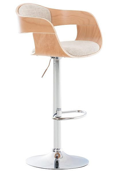 CLP Barhocker Kingston C Stoff, natura/creme, 304754