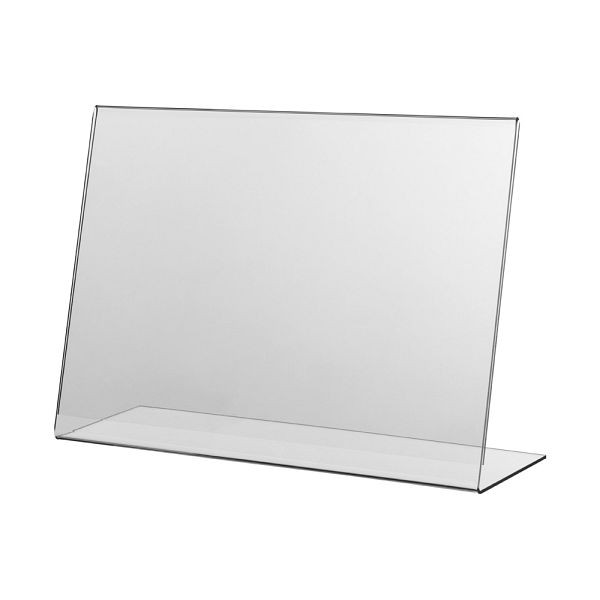 VKF Renzel Tischaufsteller / Menükartenhalter / L-Ständer „Klassik” aus Acrylglas, DIN A3, Querformat 5 Stück, 60.0010.2