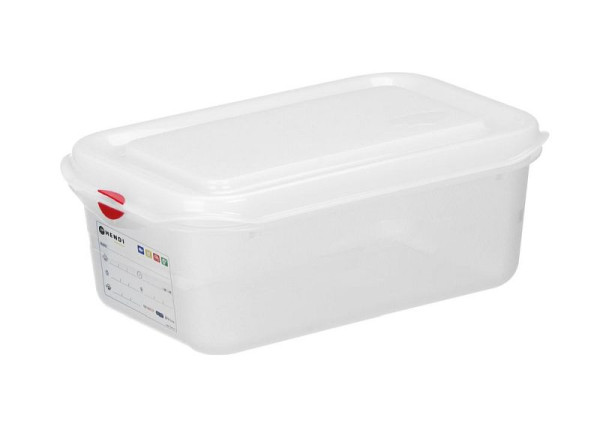 Hendi Behälter GN 1/4 Polypropylen, GN 1/4, 4,3L, Transparent, 265x162x(H)150mm, 873212