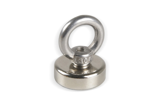 Eichner Neodym-Flachgreifer mit Öse, 40 x 7,8 mm, 520N, VE: Pack à 5 Stück, 9218-05183