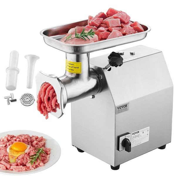 VEVOR Kommerzieller Elektrischer Fleischwolf, 4,17kg/Min Wurstfüller Maker Küche, SYTMDDJRJSYSIHI53V2