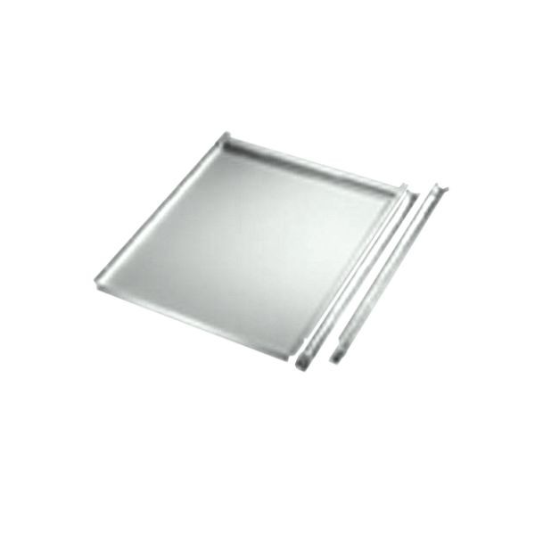 Manuflex Ausziehboden für Gehäuseunterbau mit Tür in Lichtgrau RAL 7035, BxTxH = 460 x 545 x 19 mm, Lichtgrau, ZB2186.7035