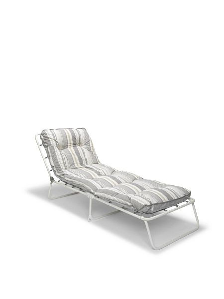 BEST Wörthersee, 3-Bein-Liege, Weiß / Grau / Weiß, 37450035