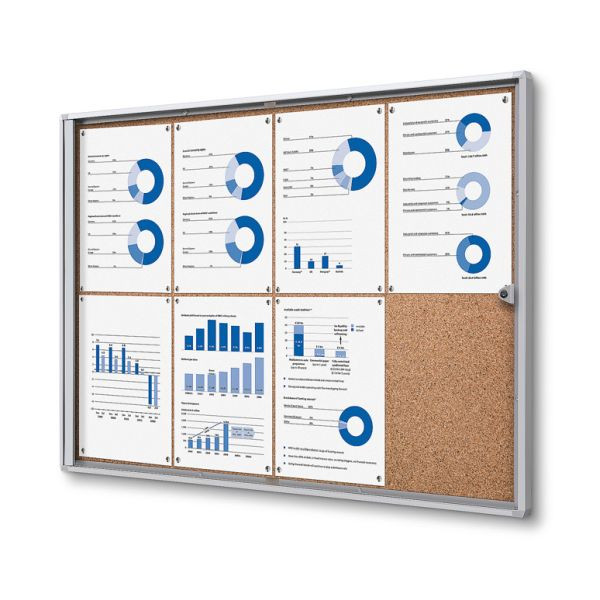 Showdown Displays Schaukasten Innen Economy Kork (8xA4), SCXSC8xA4