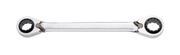 Kraftwerk 4-in-1 Ratschen Doppelringschlüssel 8x10, 12x13 mm, 3404-0813