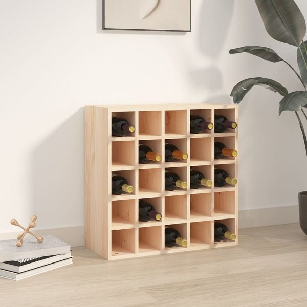 vidaXL Weinregal 56x25x56 cm Massivholz Kiefer, unbehandelt, 821537