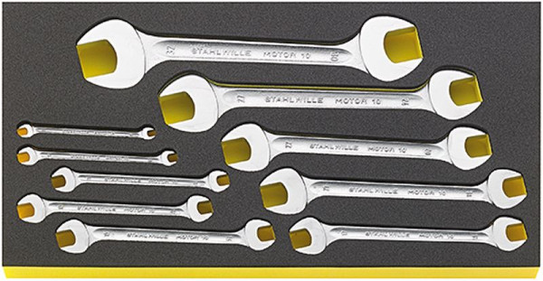 STAHLWILLE Doppelmaulschlüssel in TCS Nr.TCS WT 10/10 6-32MM -Teilung 10-teilig, 96830120