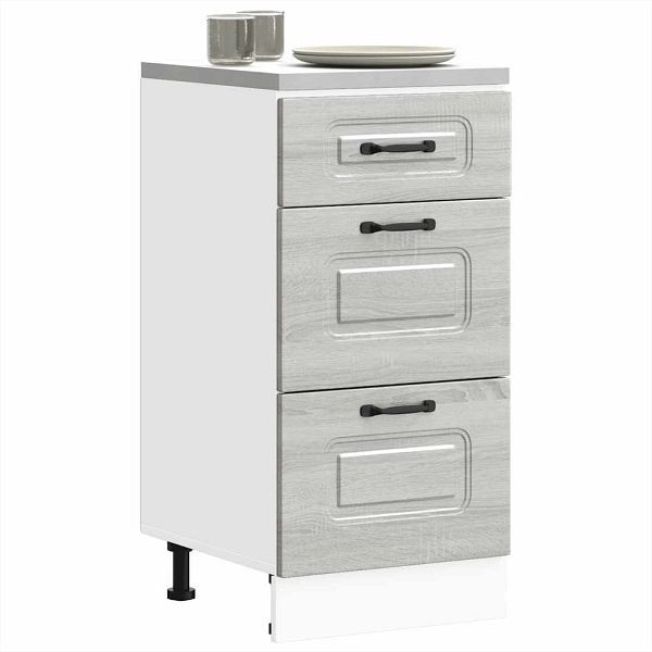 vidaXL Küchenunterschrank Kalmar Grau Sonoma Holzwerkstoff, 854246