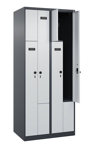 C+P Z-Spind Evolo PLUS, 4 Fächer, 1850x800x500mm, 7016/7035, 049003-224 S10022
